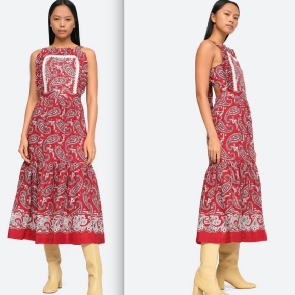 Sea New York Dresses & Skirts - SEA New York Paisley Red Dress size 10 NEW with tags! Never worn!